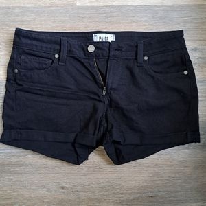 Paige Jimmy Jimmy Short in Black Overdye